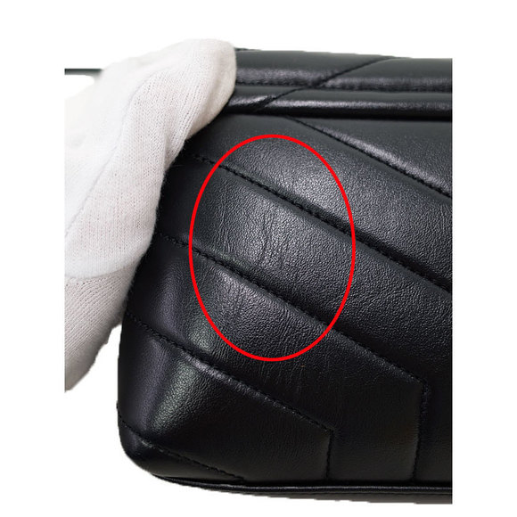 Saint Laurent Paris Monogram Loulou Strap Bag Black - Picture 7 of 9